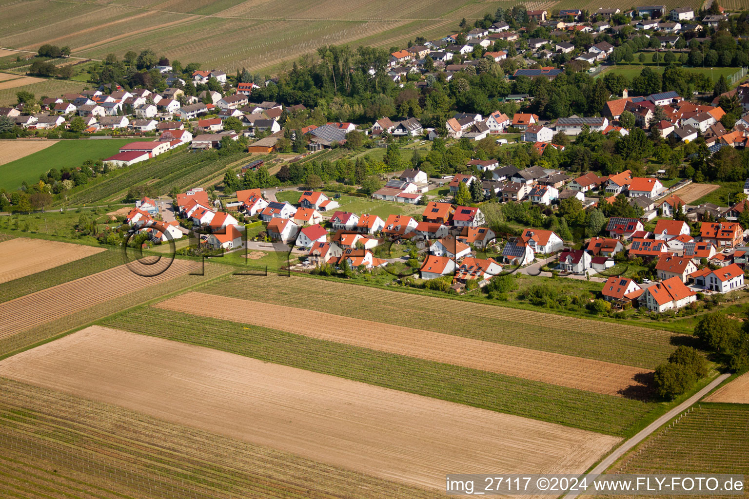 Quartier Mörzheim in Landau in der Pfalz dans le département Rhénanie-Palatinat, Allemagne vue d'en haut