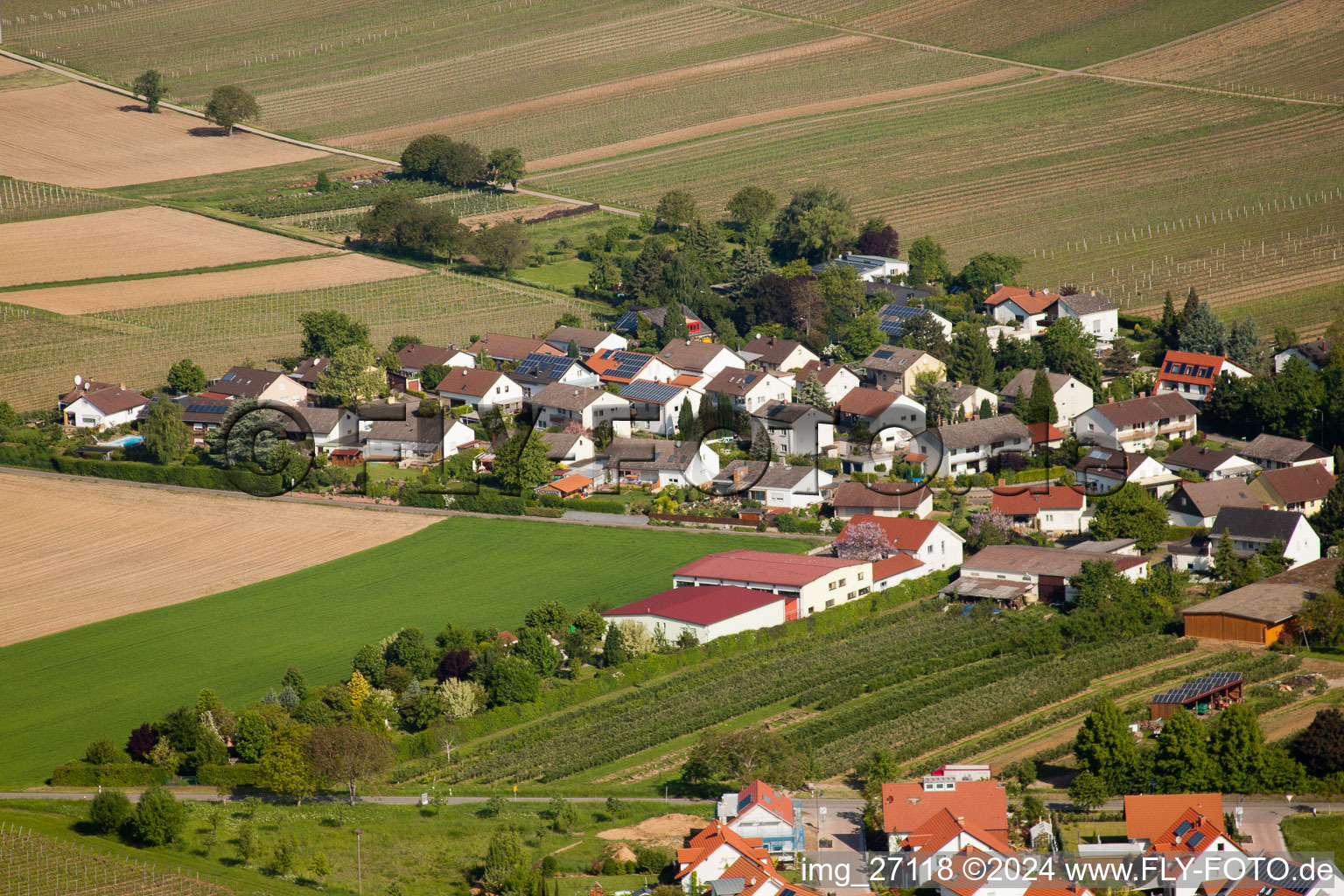 Quartier Mörzheim in Landau in der Pfalz dans le département Rhénanie-Palatinat, Allemagne depuis l'avion