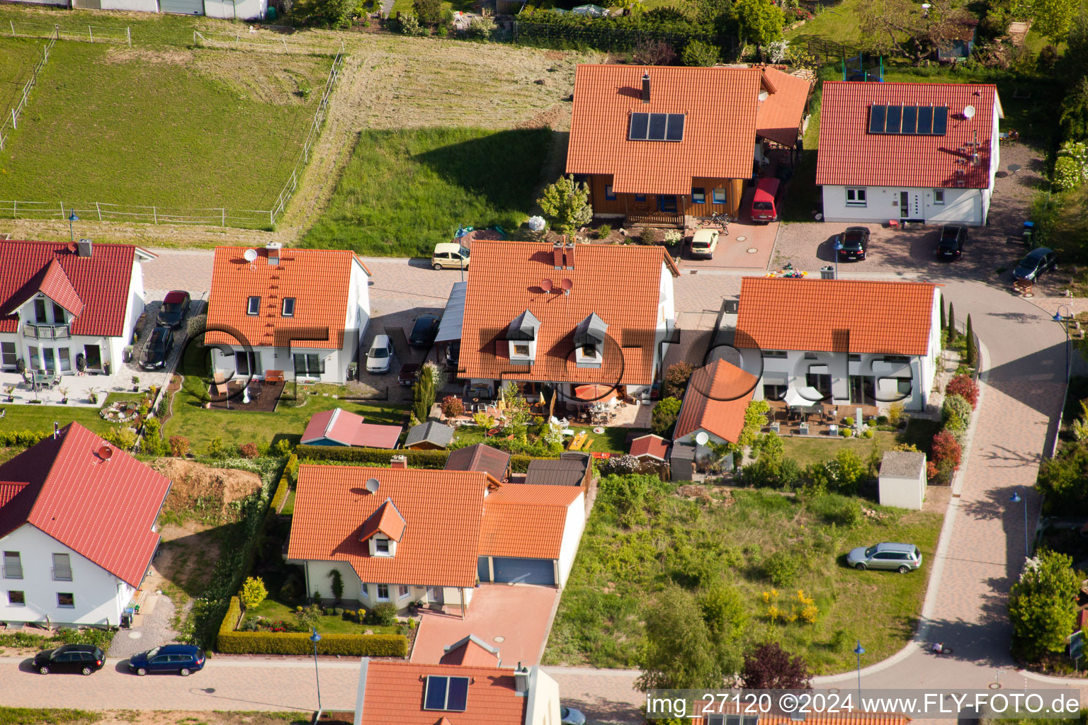 Vue d'oiseau de Quartier Mörzheim in Landau in der Pfalz dans le département Rhénanie-Palatinat, Allemagne