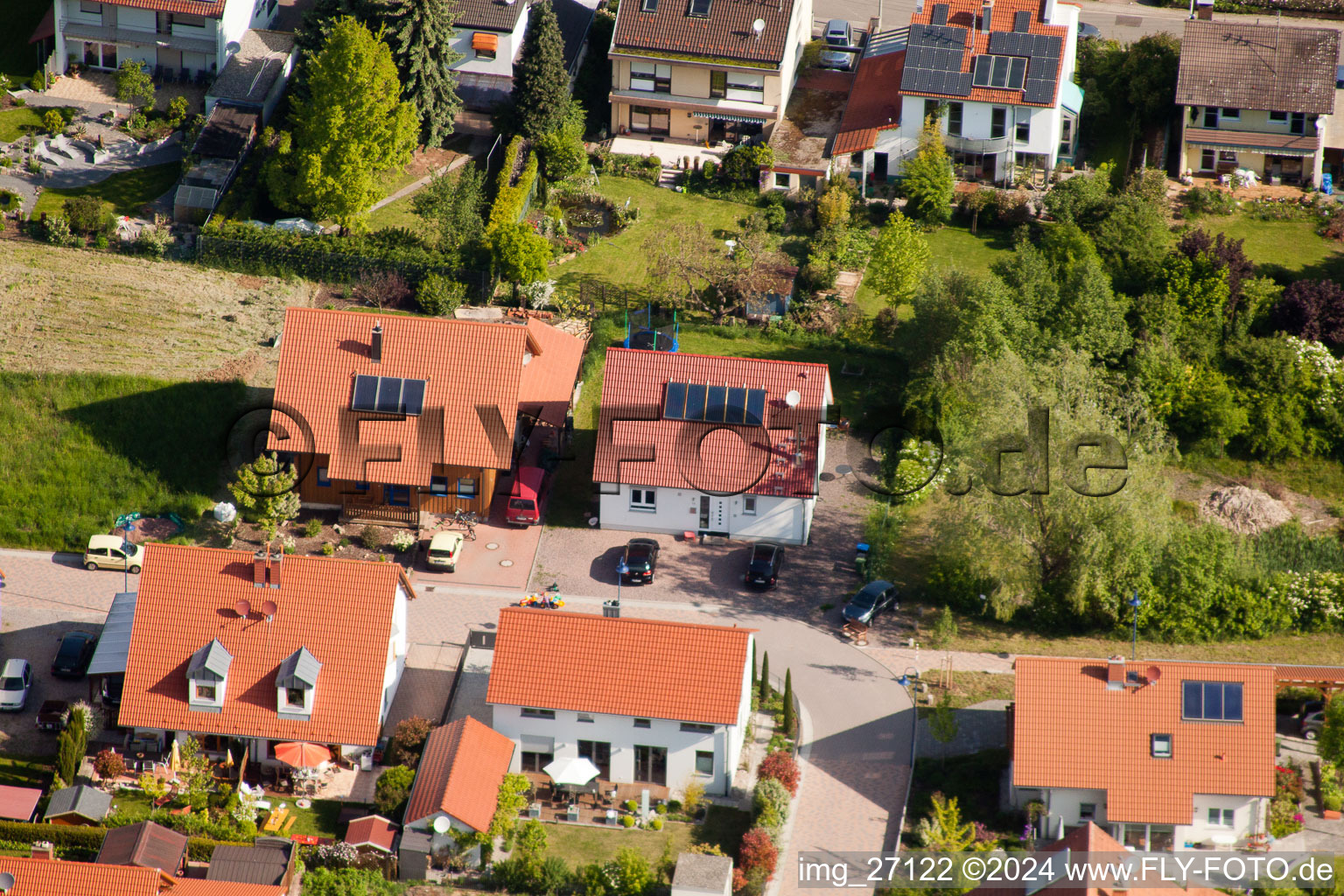 Quartier Mörzheim in Landau in der Pfalz dans le département Rhénanie-Palatinat, Allemagne vue du ciel