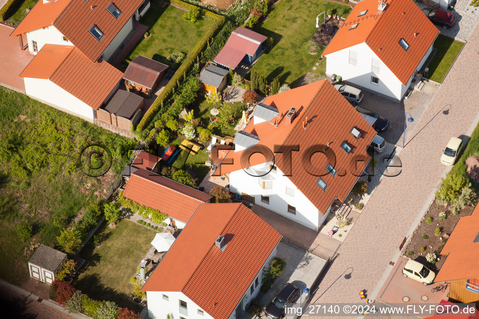 Quartier Mörzheim in Landau in der Pfalz dans le département Rhénanie-Palatinat, Allemagne depuis l'avion