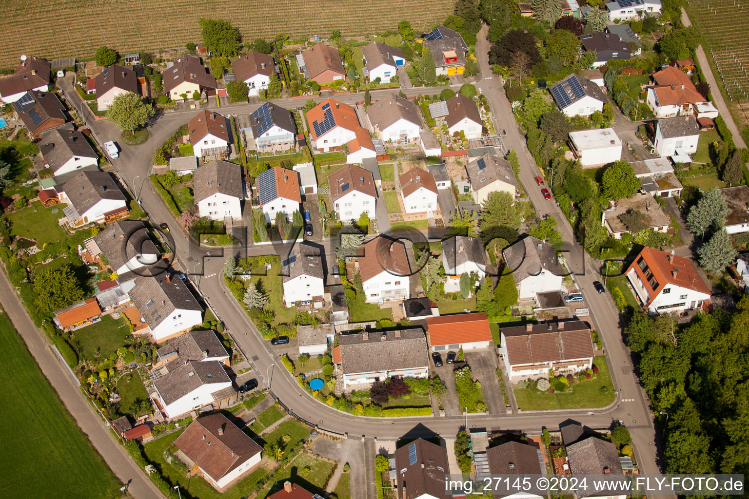 Quartier Mörzheim in Landau in der Pfalz dans le département Rhénanie-Palatinat, Allemagne du point de vue du drone