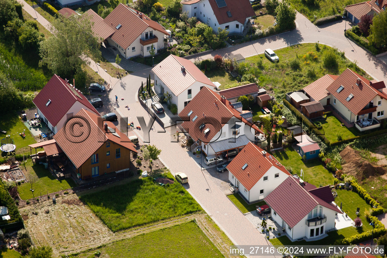 Quartier Mörzheim in Landau in der Pfalz dans le département Rhénanie-Palatinat, Allemagne d'un drone