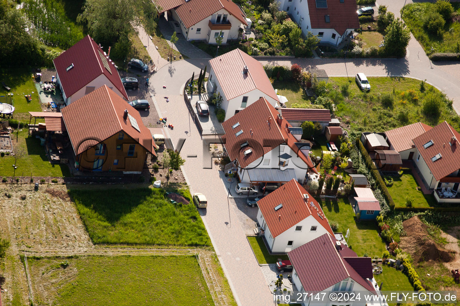 Quartier Mörzheim in Landau in der Pfalz dans le département Rhénanie-Palatinat, Allemagne vu d'un drone