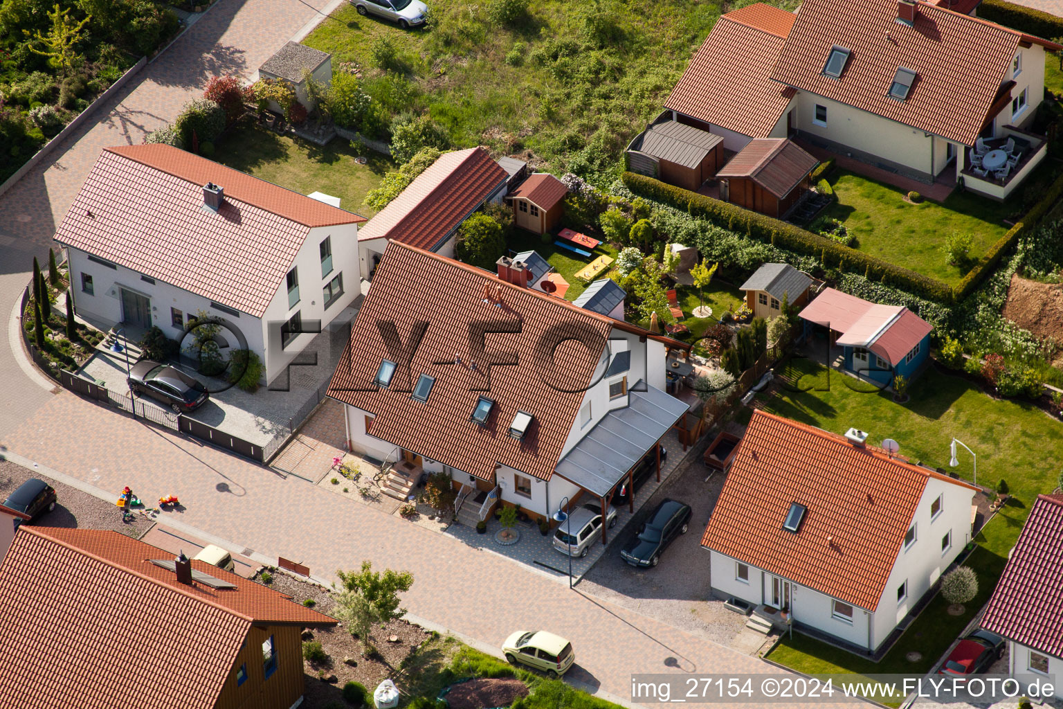 Quartier Mörzheim in Landau in der Pfalz dans le département Rhénanie-Palatinat, Allemagne d'en haut