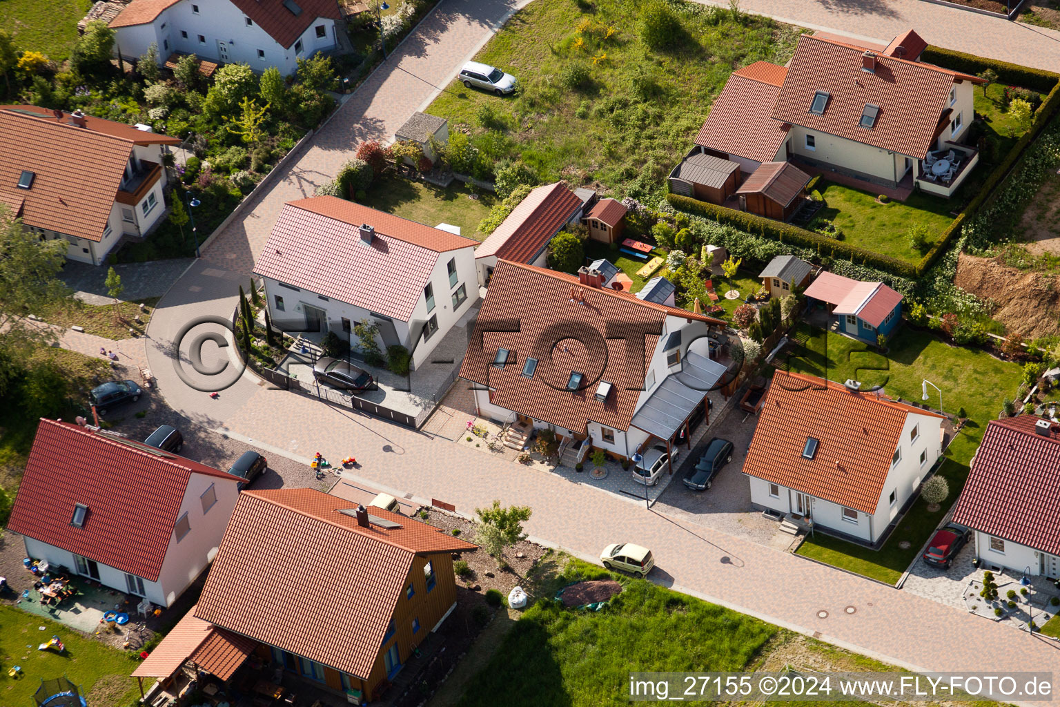 Quartier Mörzheim in Landau in der Pfalz dans le département Rhénanie-Palatinat, Allemagne vue d'en haut