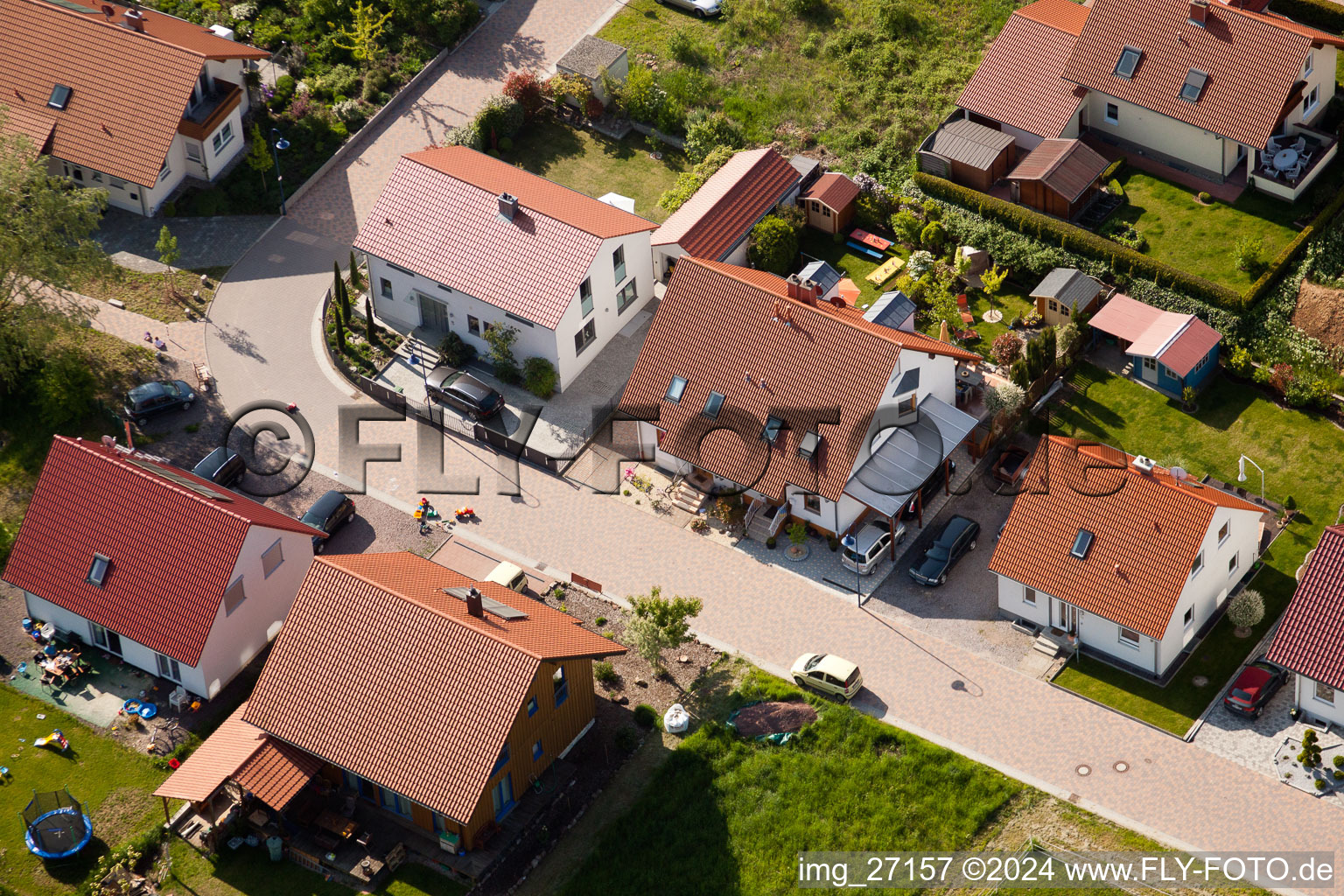 Vue d'oiseau de Quartier Mörzheim in Landau in der Pfalz dans le département Rhénanie-Palatinat, Allemagne