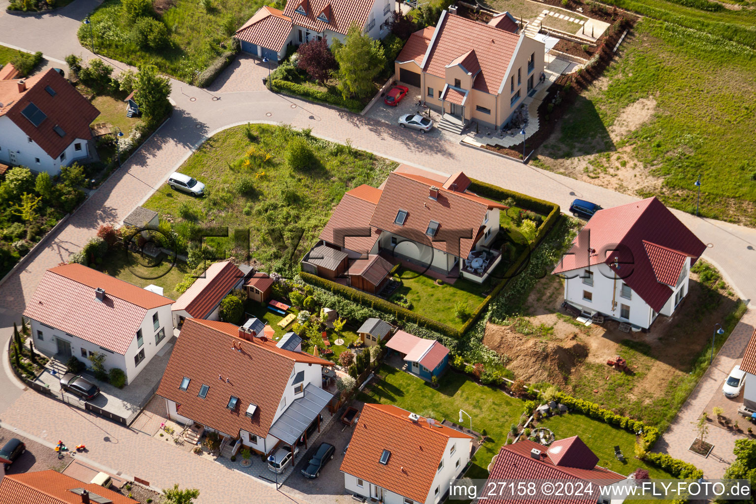 Quartier Mörzheim in Landau in der Pfalz dans le département Rhénanie-Palatinat, Allemagne vue du ciel