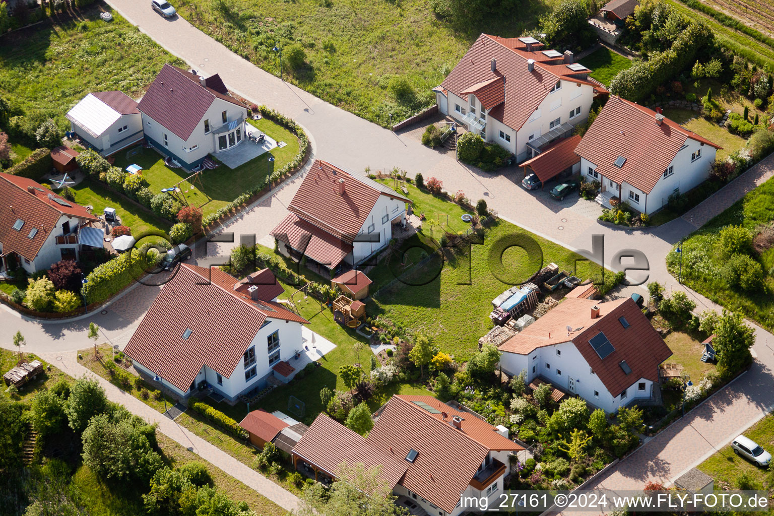 Quartier Mörzheim in Landau in der Pfalz dans le département Rhénanie-Palatinat, Allemagne du point de vue du drone