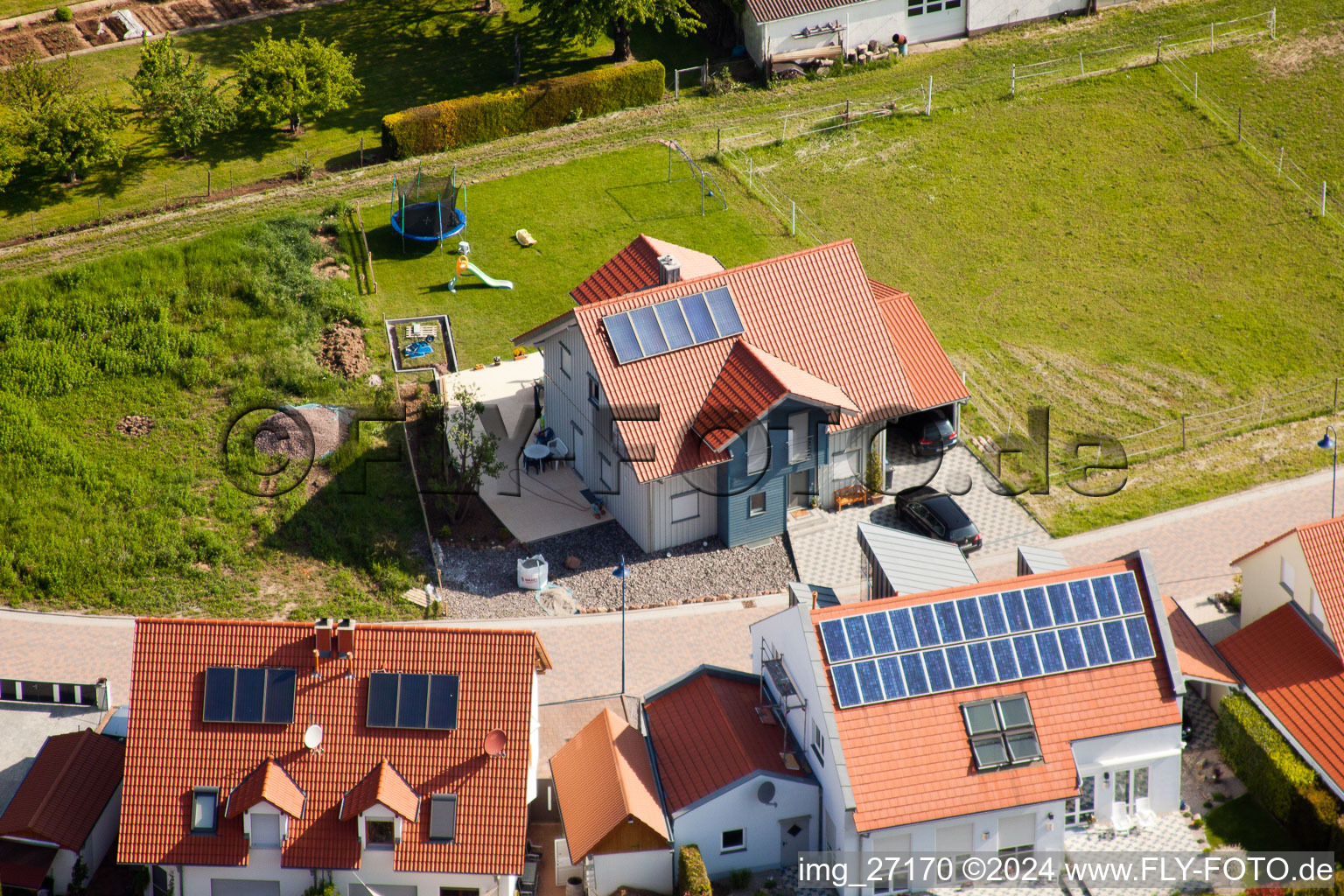 Quartier Mörzheim in Landau in der Pfalz dans le département Rhénanie-Palatinat, Allemagne depuis l'avion