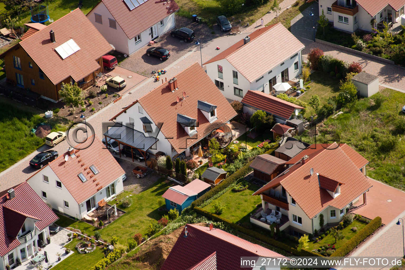 Quartier Mörzheim in Landau in der Pfalz dans le département Rhénanie-Palatinat, Allemagne vue du ciel