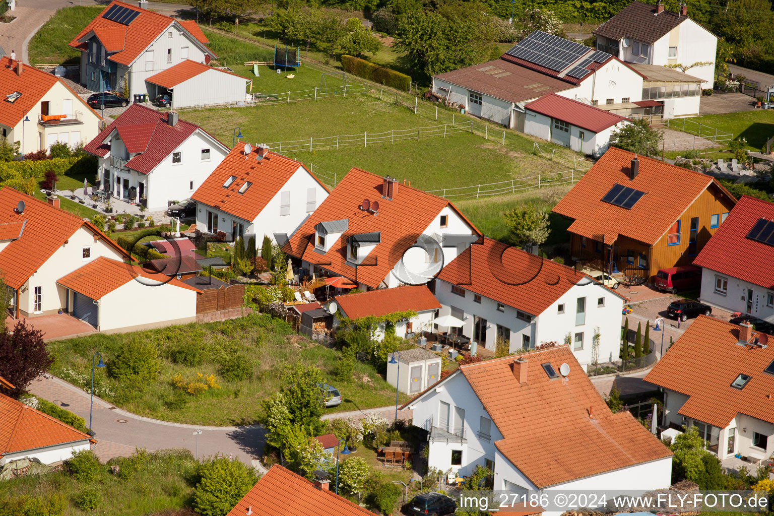 Quartier Mörzheim in Landau in der Pfalz dans le département Rhénanie-Palatinat, Allemagne depuis l'avion