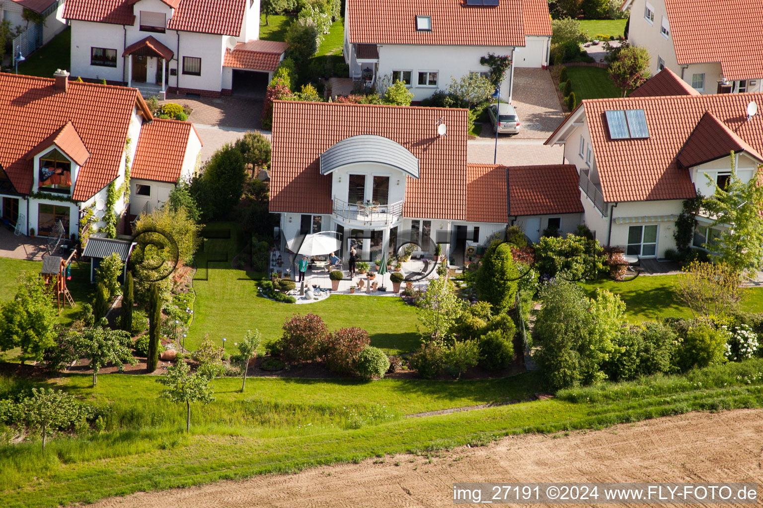 Quartier Mörzheim in Landau in der Pfalz dans le département Rhénanie-Palatinat, Allemagne du point de vue du drone