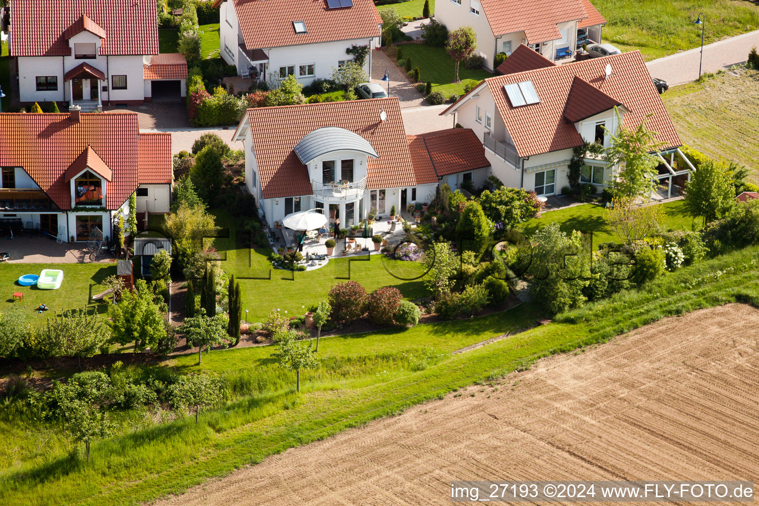 Quartier Mörzheim in Landau in der Pfalz dans le département Rhénanie-Palatinat, Allemagne vu d'un drone