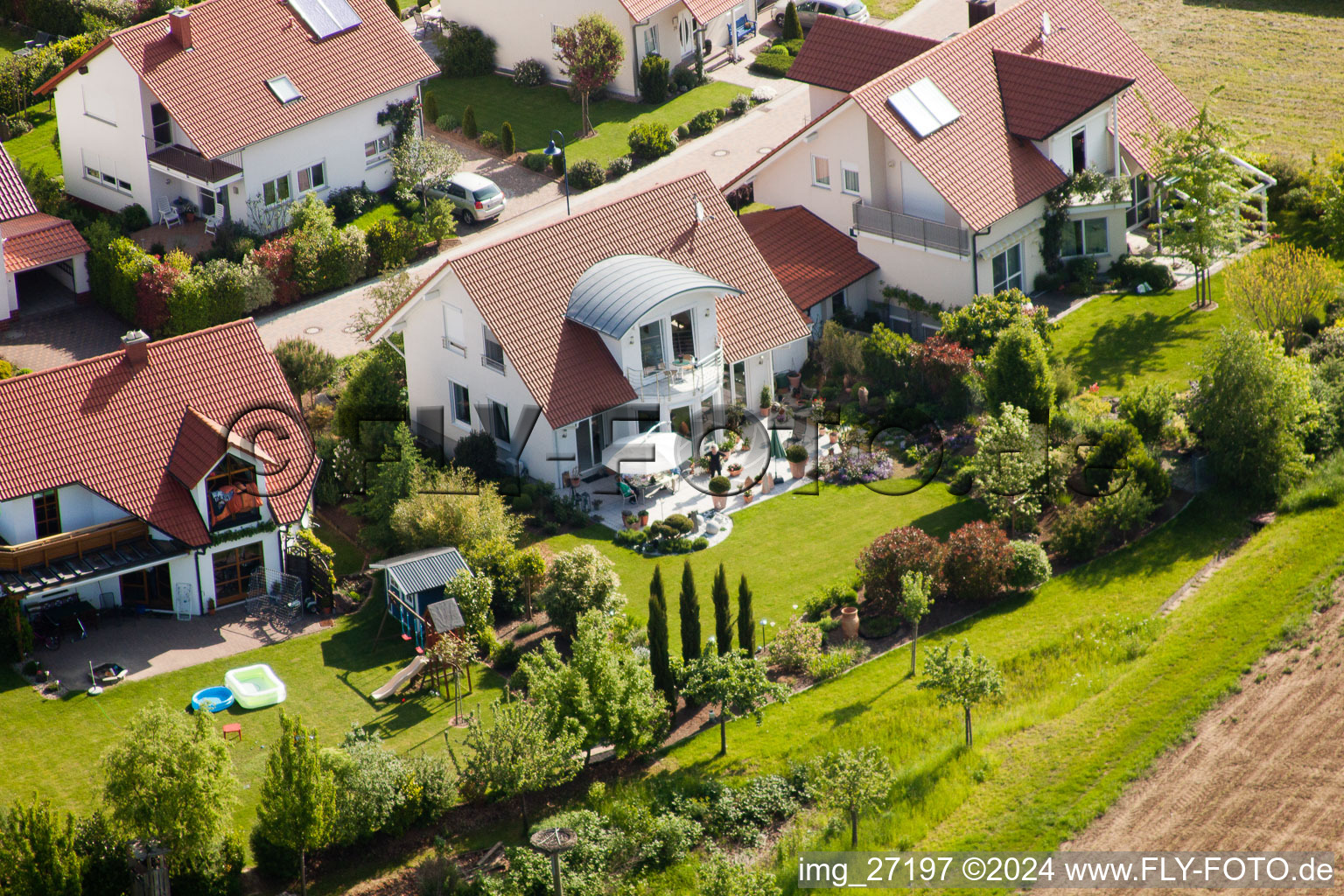 Quartier Mörzheim in Landau in der Pfalz dans le département Rhénanie-Palatinat, Allemagne d'en haut