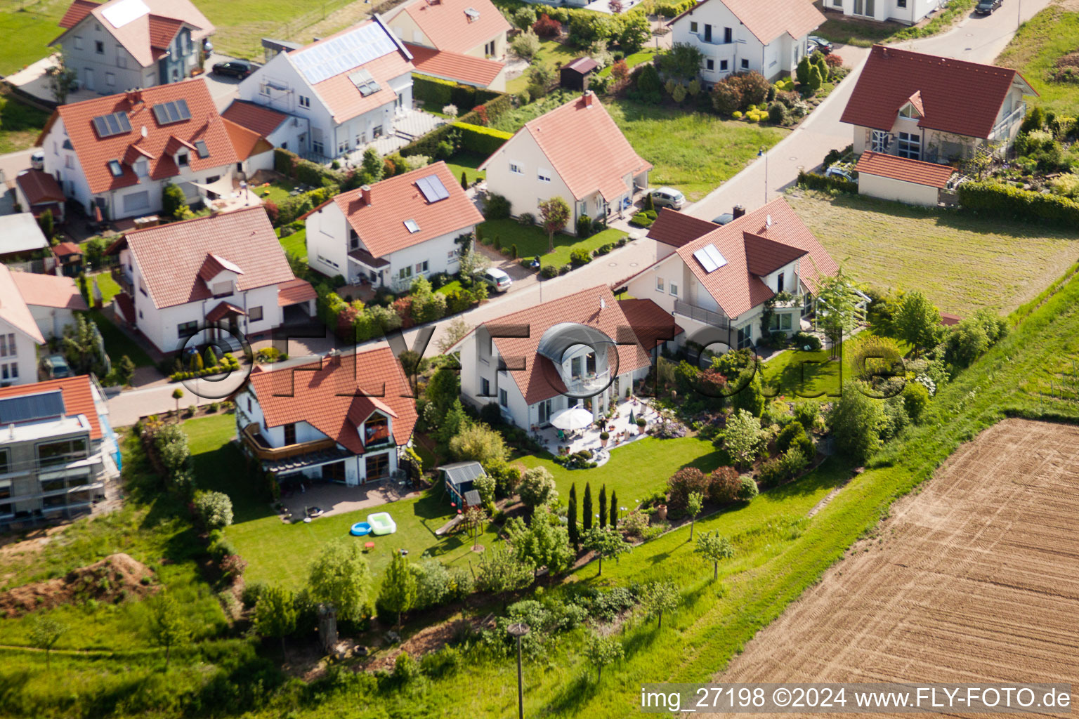 Quartier Mörzheim in Landau in der Pfalz dans le département Rhénanie-Palatinat, Allemagne hors des airs