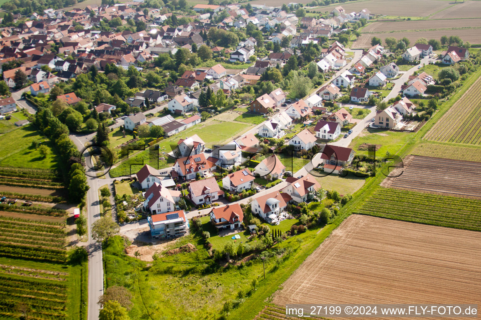 Quartier Mörzheim in Landau in der Pfalz dans le département Rhénanie-Palatinat, Allemagne vue d'en haut