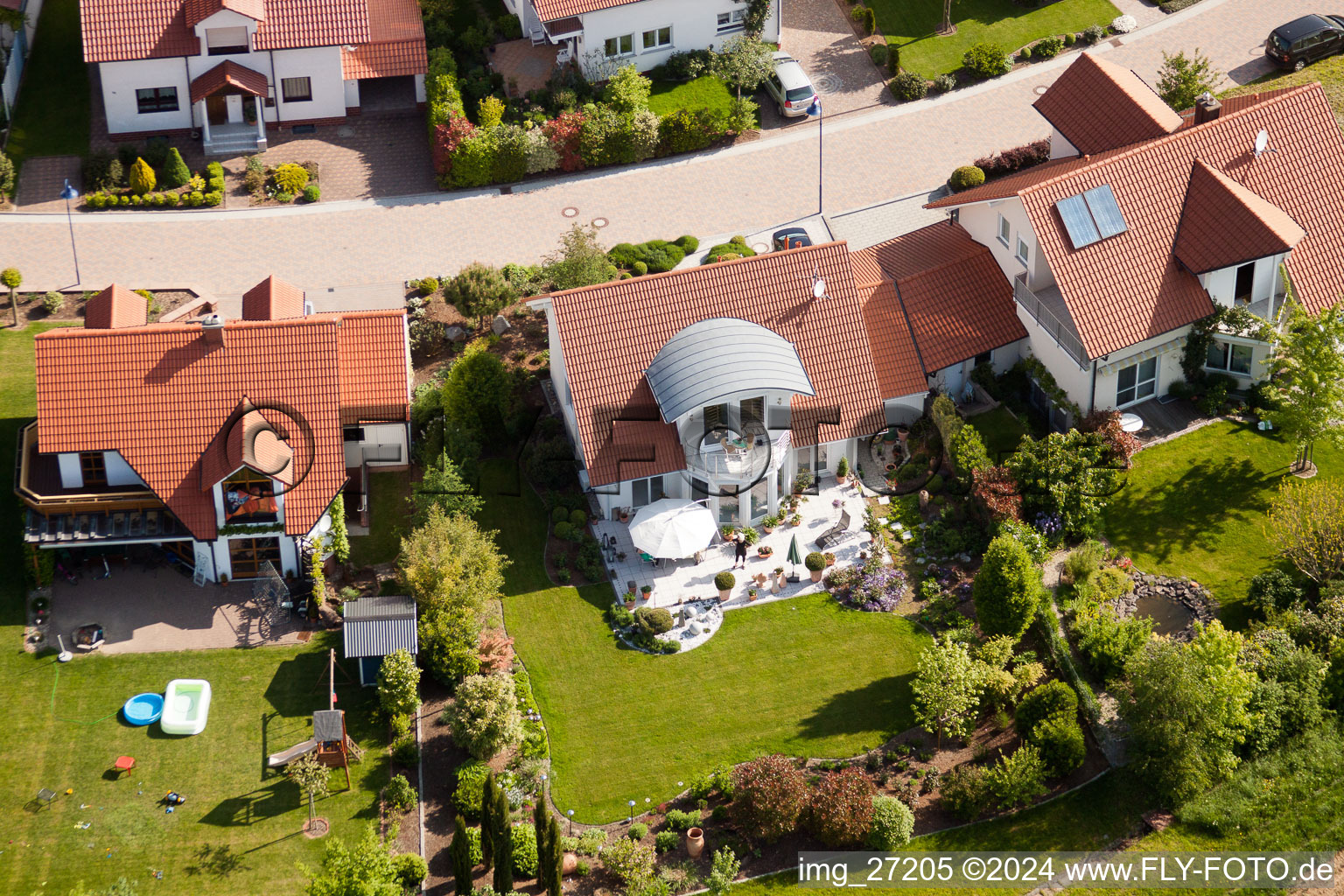 Quartier Mörzheim in Landau in der Pfalz dans le département Rhénanie-Palatinat, Allemagne du point de vue du drone