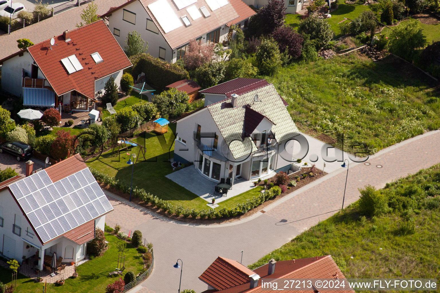 Quartier Mörzheim in Landau in der Pfalz dans le département Rhénanie-Palatinat, Allemagne vue d'en haut