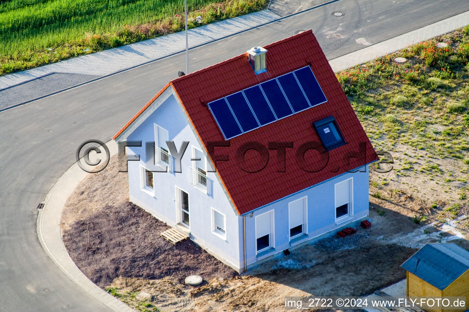 Photographie aérienne de Nouvelle zone de développement dans le NE à le quartier Schaidt in Wörth am Rhein dans le département Rhénanie-Palatinat, Allemagne