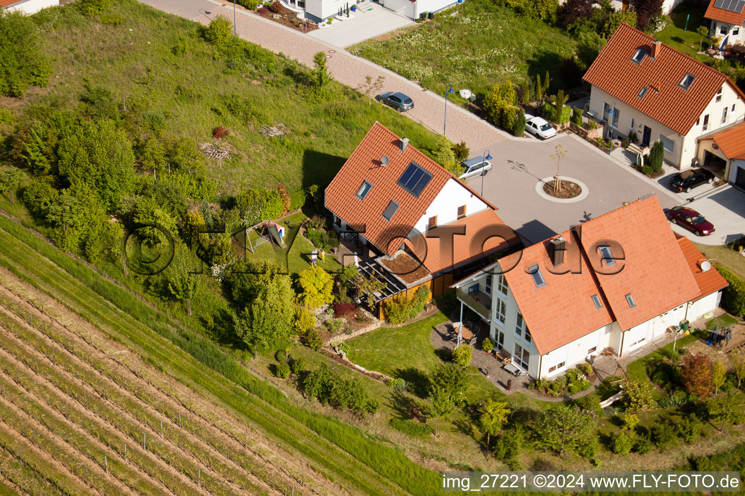 Quartier Mörzheim in Landau in der Pfalz dans le département Rhénanie-Palatinat, Allemagne du point de vue du drone