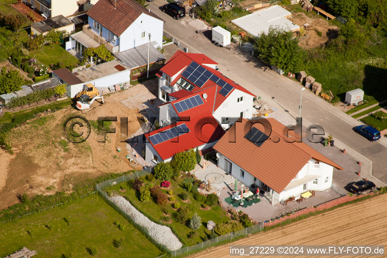 Quartier Mörzheim in Landau in der Pfalz dans le département Rhénanie-Palatinat, Allemagne vue d'en haut