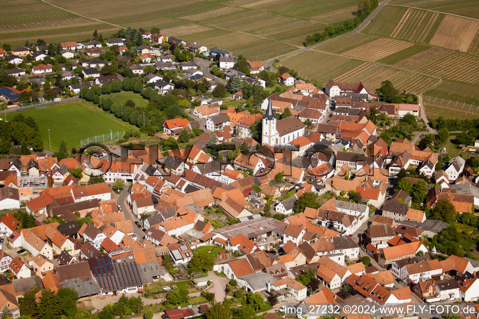 Vue d'oiseau de Quartier Mörzheim in Landau in der Pfalz dans le département Rhénanie-Palatinat, Allemagne