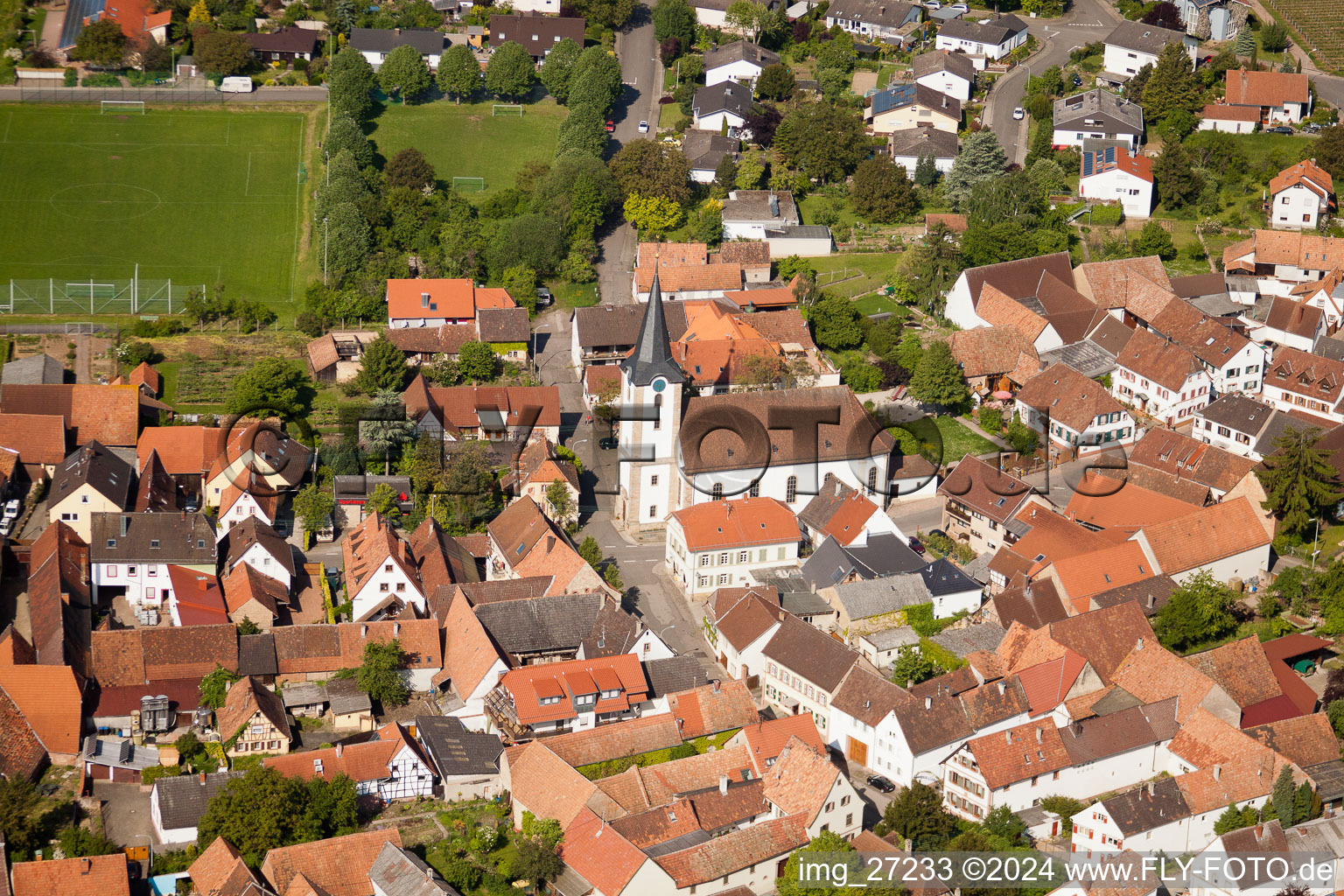 Quartier Mörzheim in Landau in der Pfalz dans le département Rhénanie-Palatinat, Allemagne vue du ciel