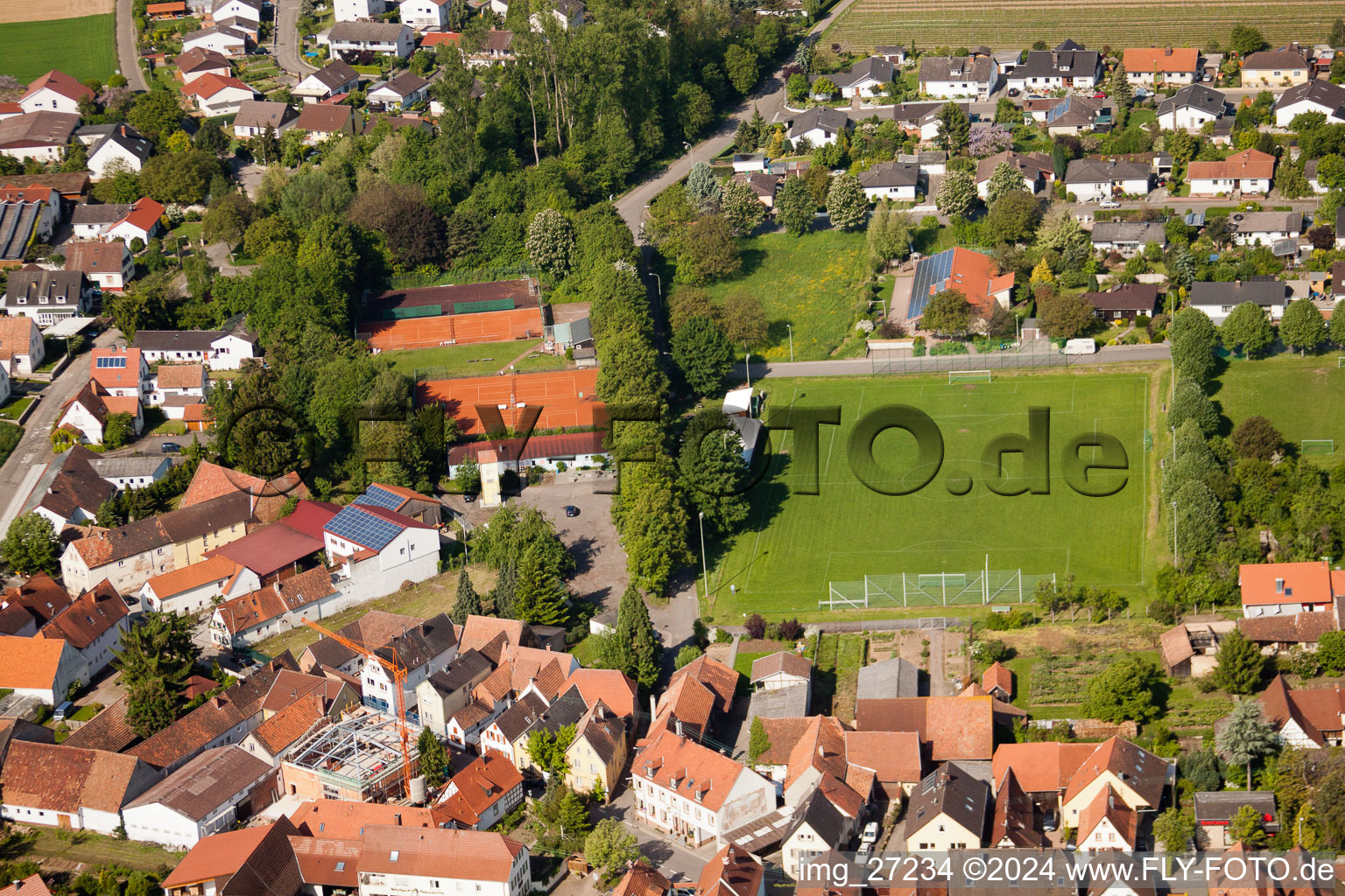 Enregistrement par drone de Quartier Mörzheim in Landau in der Pfalz dans le département Rhénanie-Palatinat, Allemagne