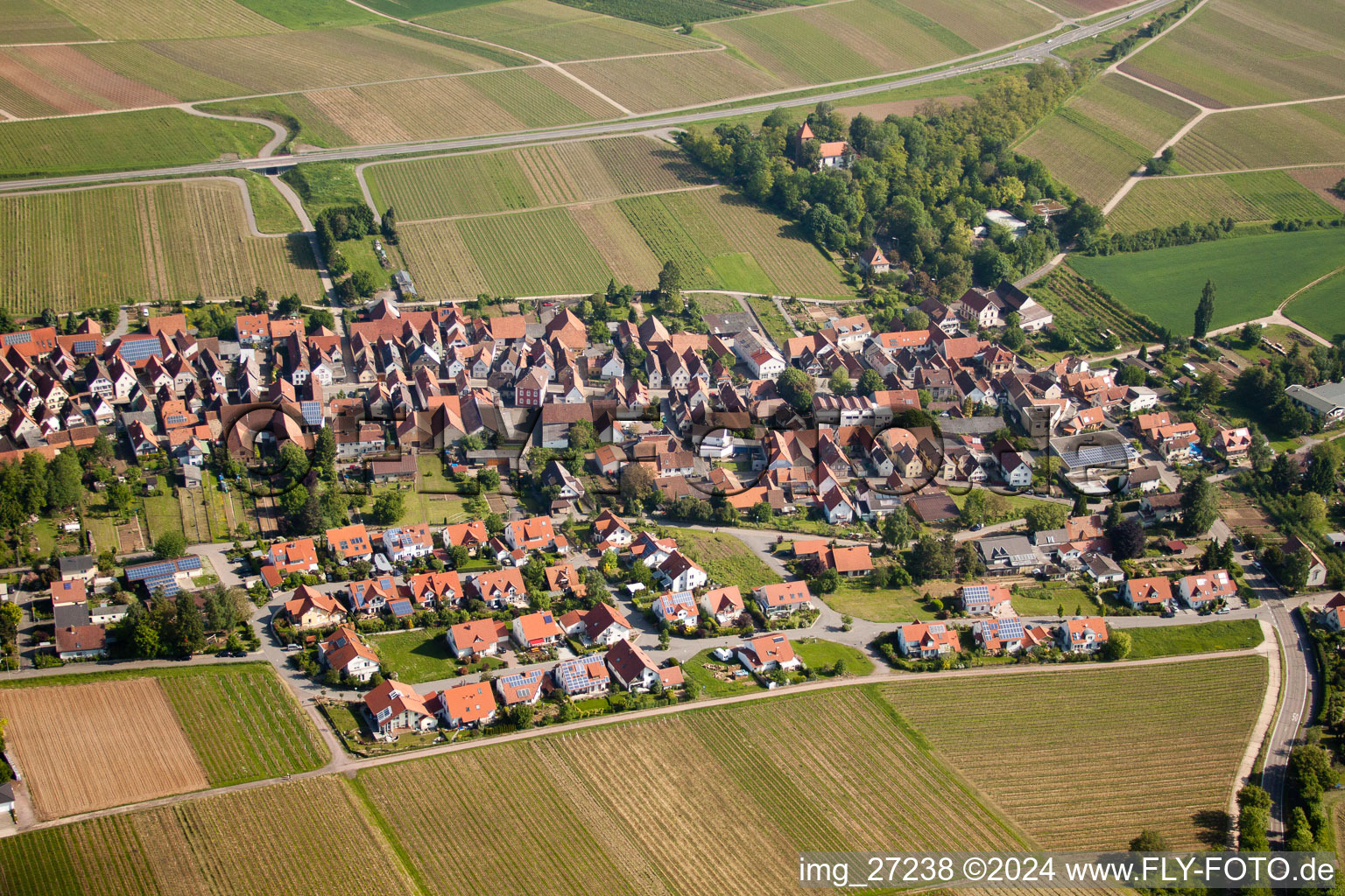 Vue oblique de Quartier Wollmesheim in Landau in der Pfalz dans le département Rhénanie-Palatinat, Allemagne