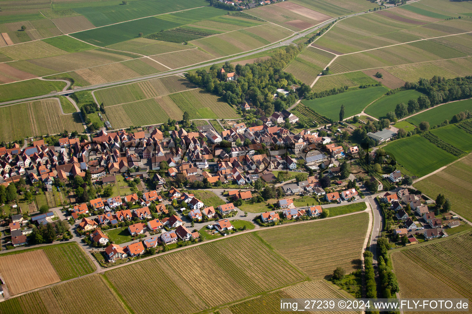 Quartier Wollmesheim in Landau in der Pfalz dans le département Rhénanie-Palatinat, Allemagne d'en haut