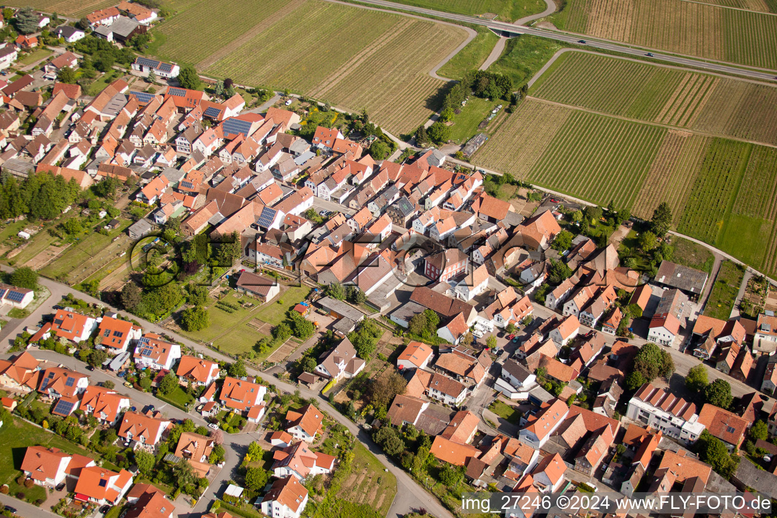 Quartier Wollmesheim in Landau in der Pfalz dans le département Rhénanie-Palatinat, Allemagne vue d'en haut