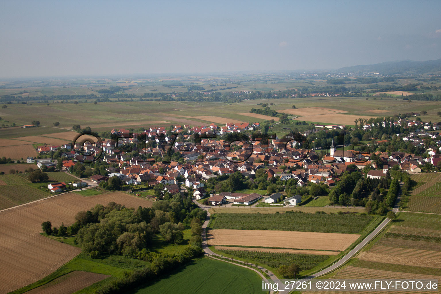 Quartier Mörzheim in Landau in der Pfalz dans le département Rhénanie-Palatinat, Allemagne du point de vue du drone