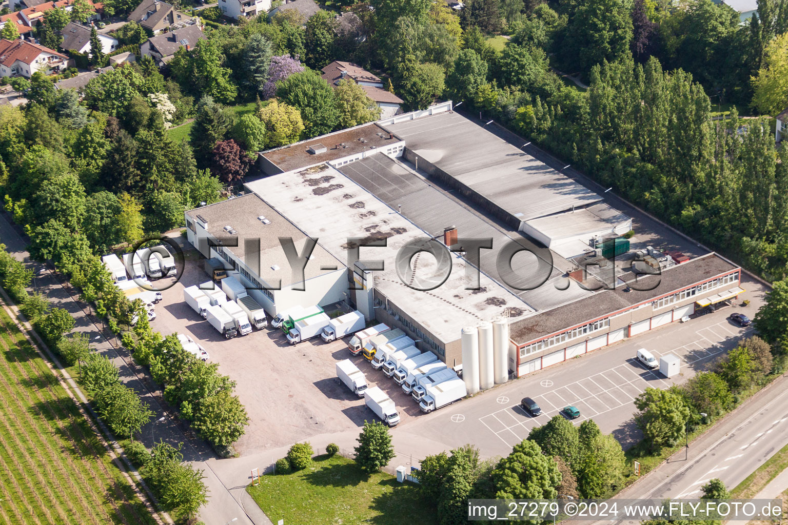 Vue aérienne de Locaux de l'usine Hofmeister Brot GmbH à Landau in der Pfalz dans le département Rhénanie-Palatinat, Allemagne