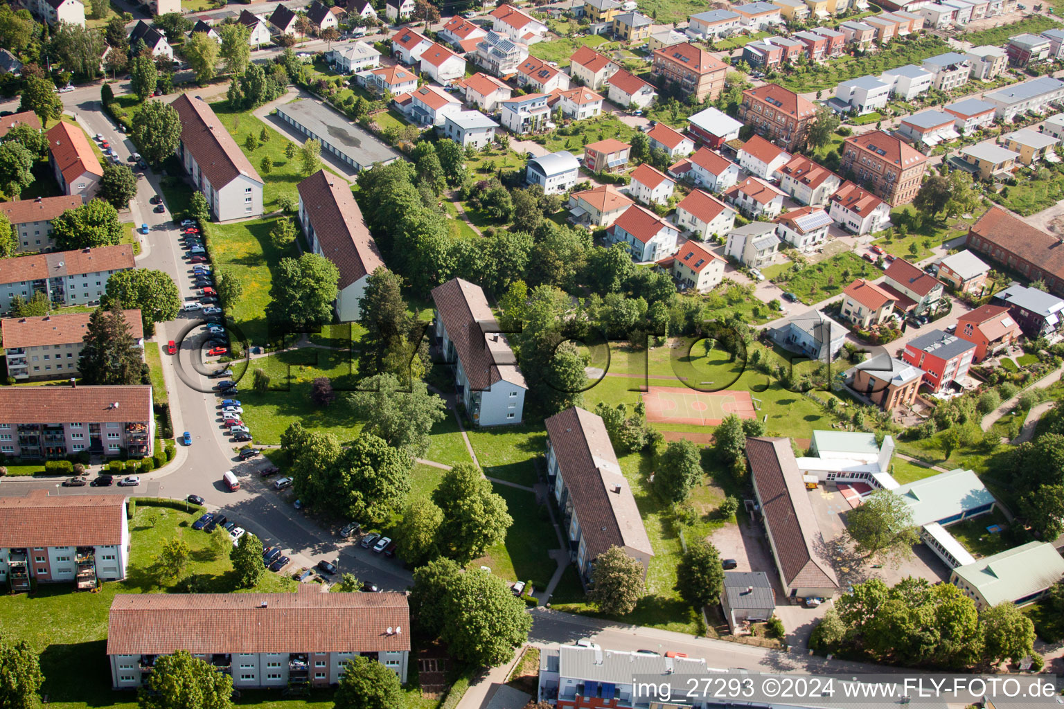 Landau in der Pfalz dans le département Rhénanie-Palatinat, Allemagne vue d'en haut