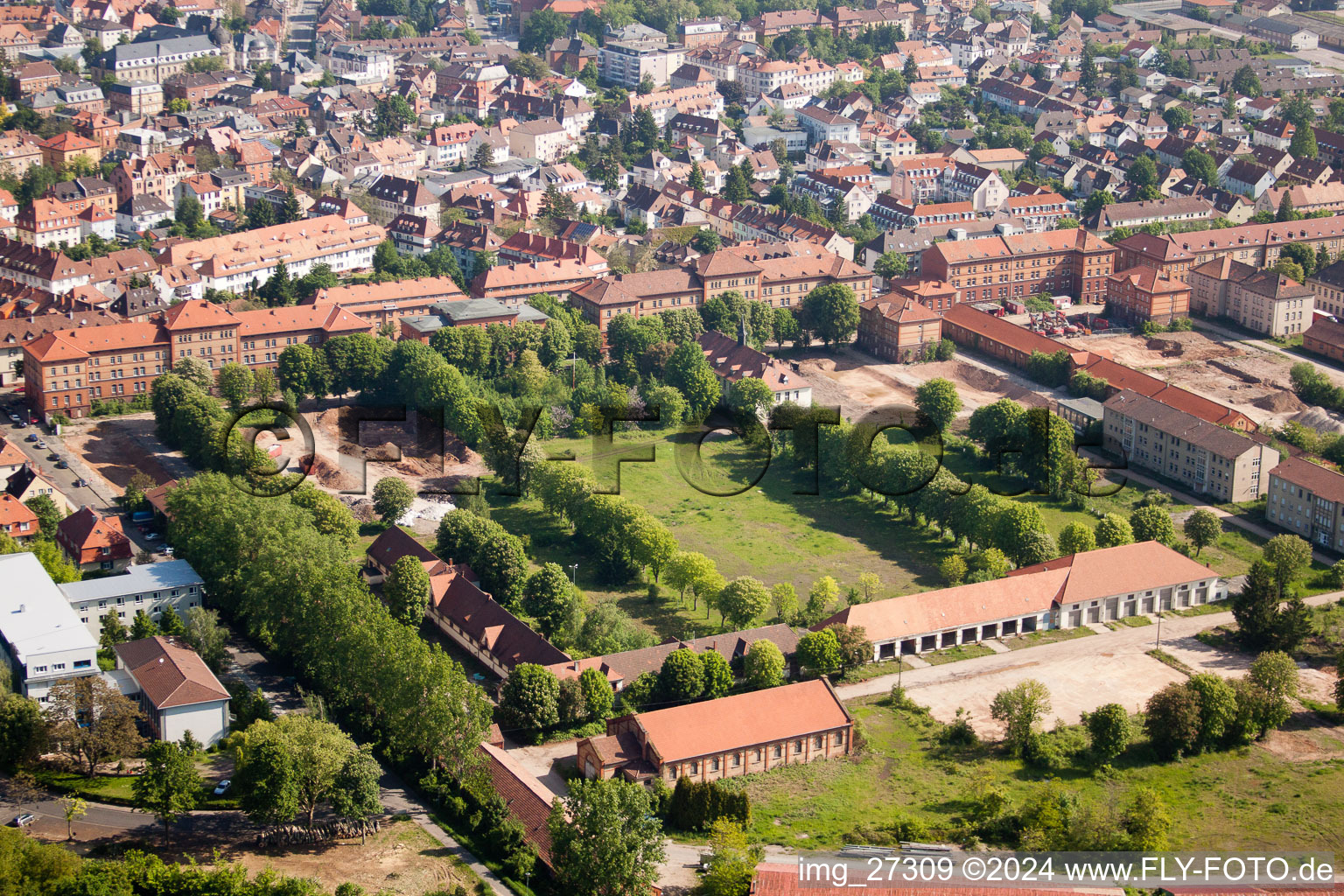 Vue oblique de Landau in der Pfalz dans le département Rhénanie-Palatinat, Allemagne