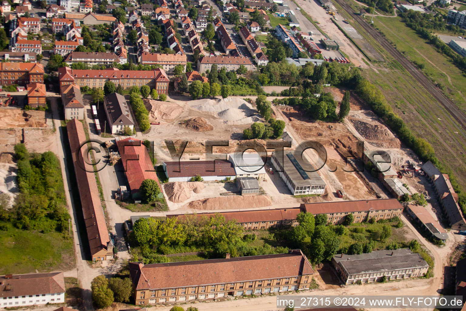 Landau in der Pfalz dans le département Rhénanie-Palatinat, Allemagne vue du ciel