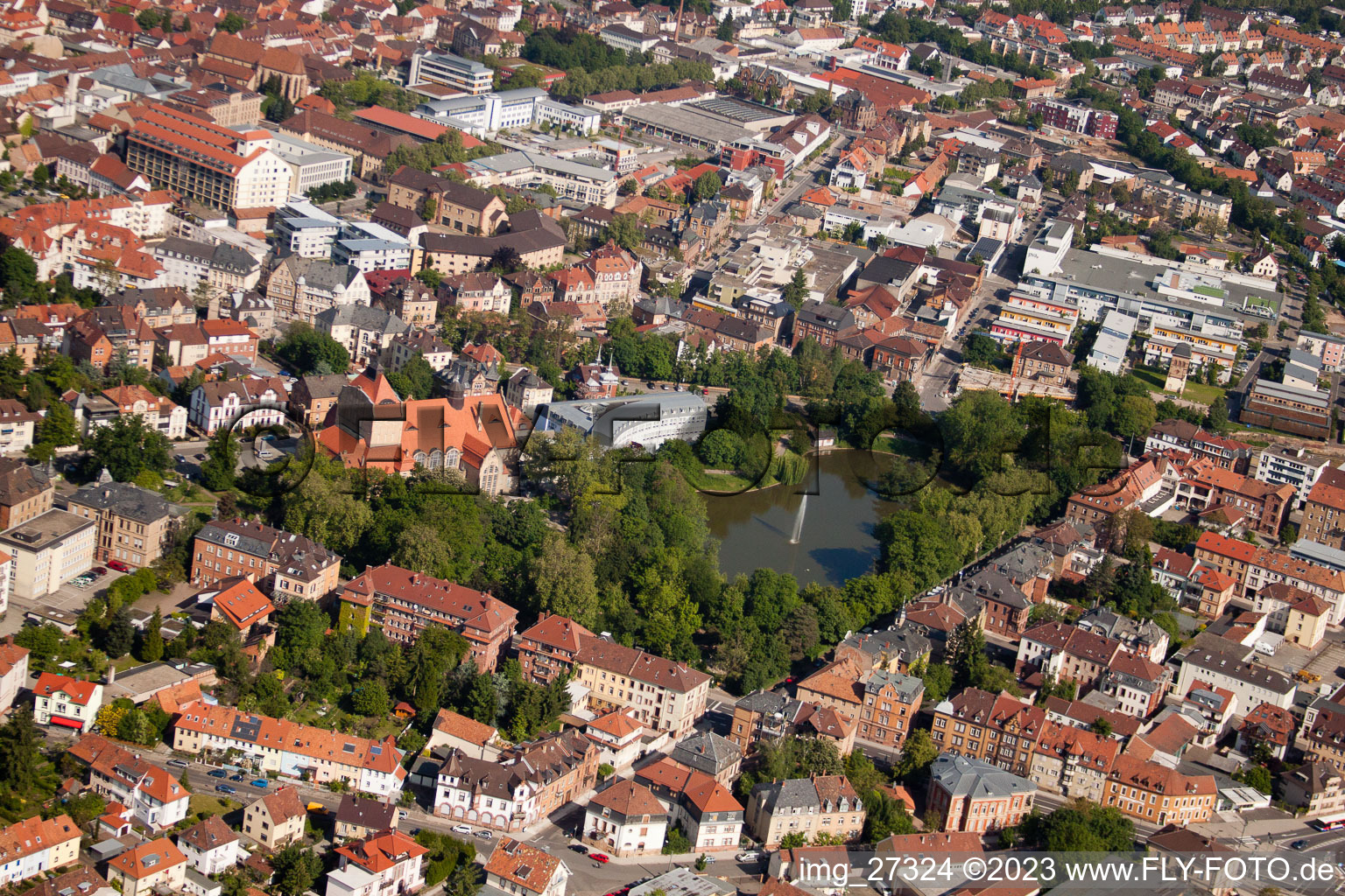 Photographie aérienne de Landau in der Pfalz dans le département Rhénanie-Palatinat, Allemagne