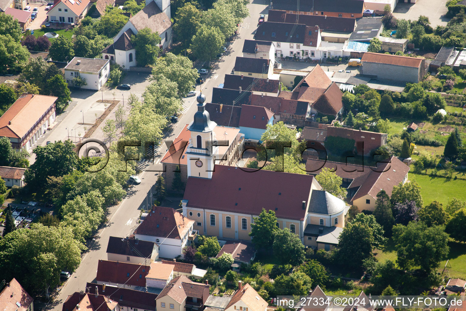 Image drone de Quartier Queichheim in Landau in der Pfalz dans le département Rhénanie-Palatinat, Allemagne