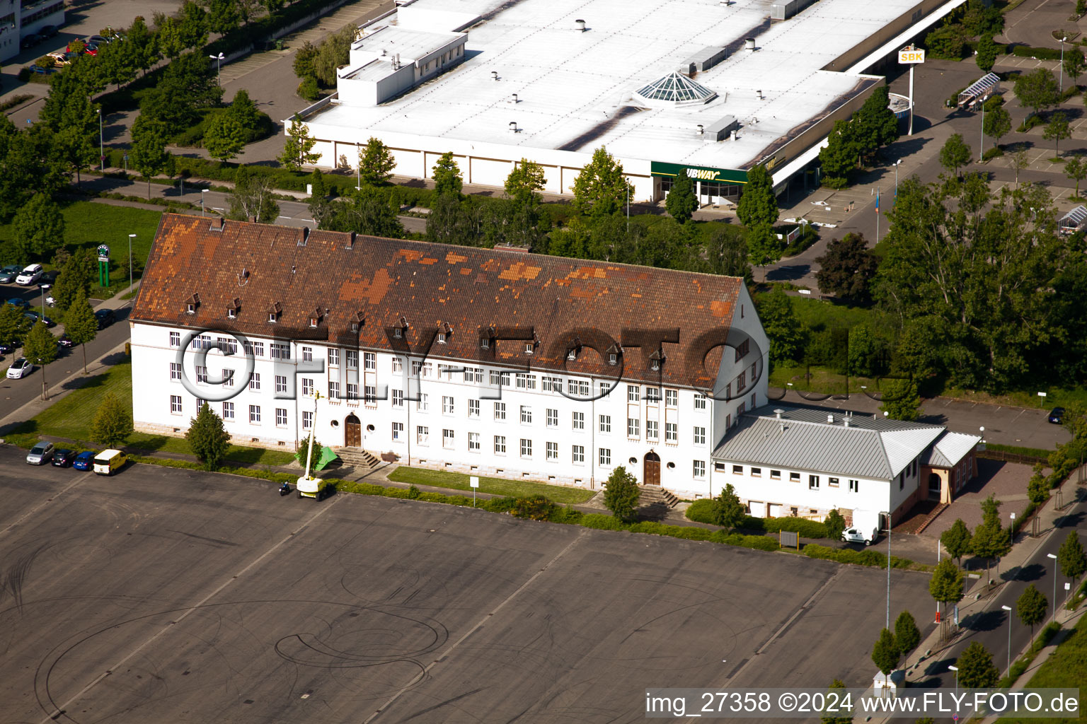Quartier Queichheim in Landau in der Pfalz dans le département Rhénanie-Palatinat, Allemagne vu d'un drone
