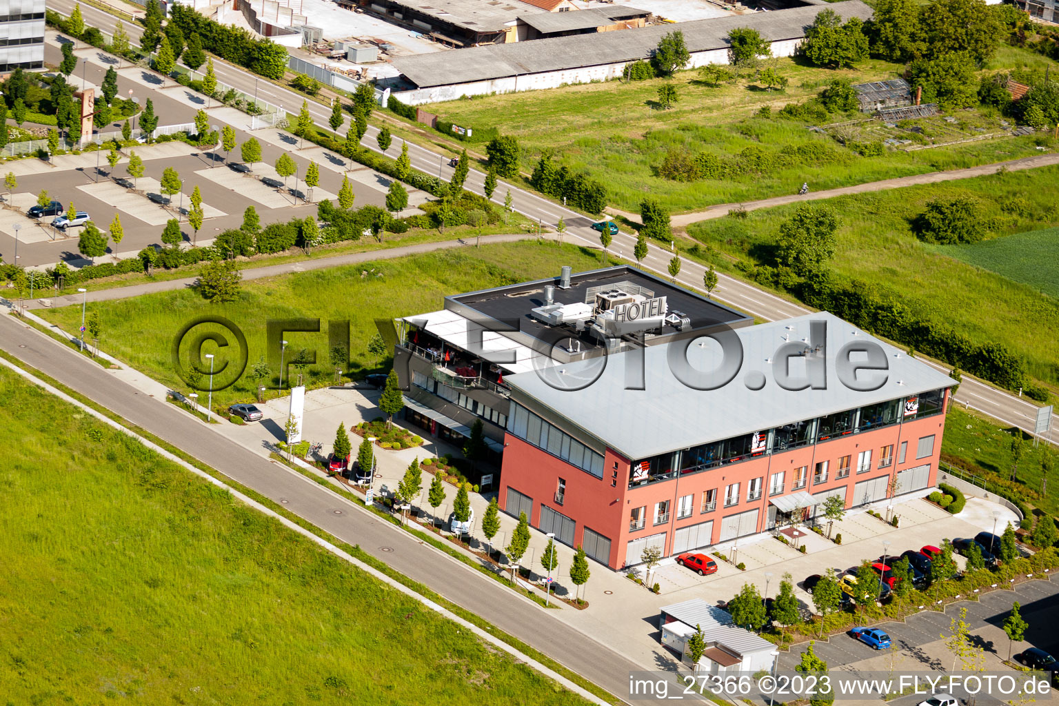 Quartier Queichheim in Landau in der Pfalz dans le département Rhénanie-Palatinat, Allemagne d'en haut