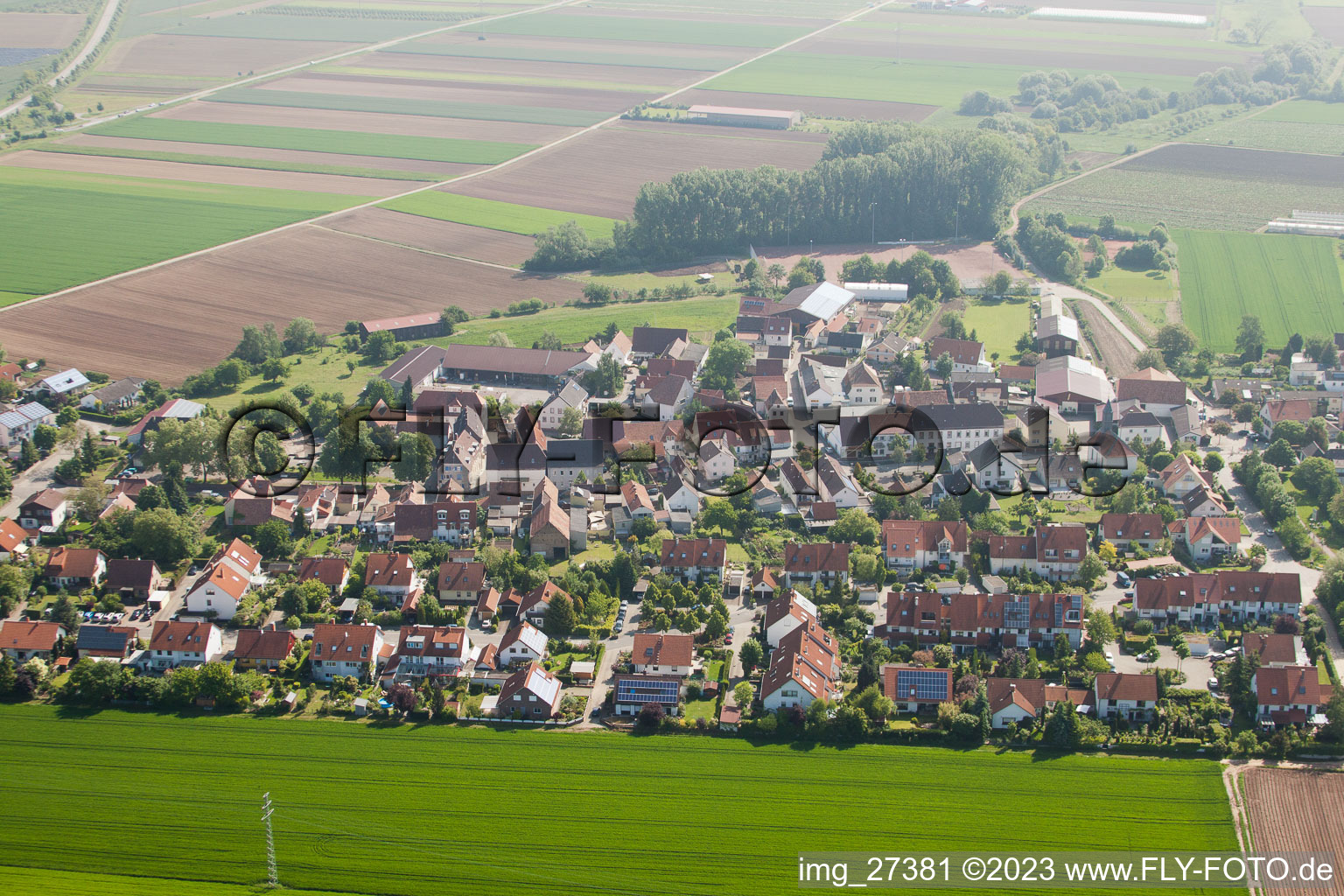 Quartier Mörlheim in Landau in der Pfalz dans le département Rhénanie-Palatinat, Allemagne depuis l'avion