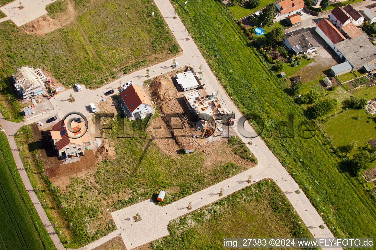 Image drone de Quartier Mörlheim in Landau in der Pfalz dans le département Rhénanie-Palatinat, Allemagne