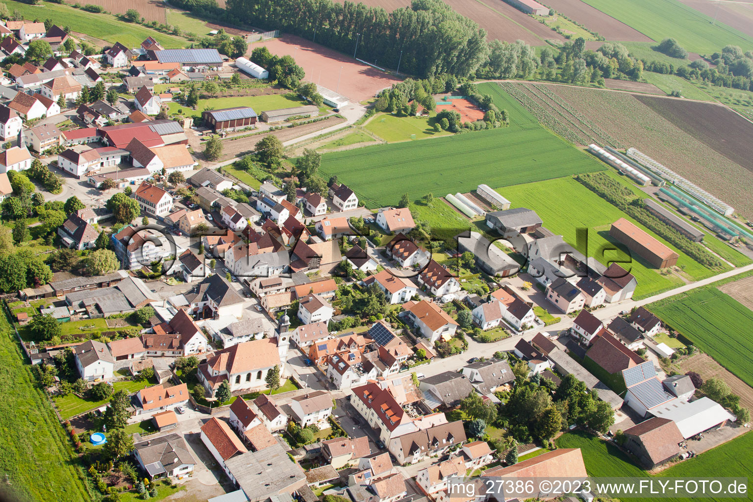 Image drone de Quartier Mörlheim in Landau in der Pfalz dans le département Rhénanie-Palatinat, Allemagne