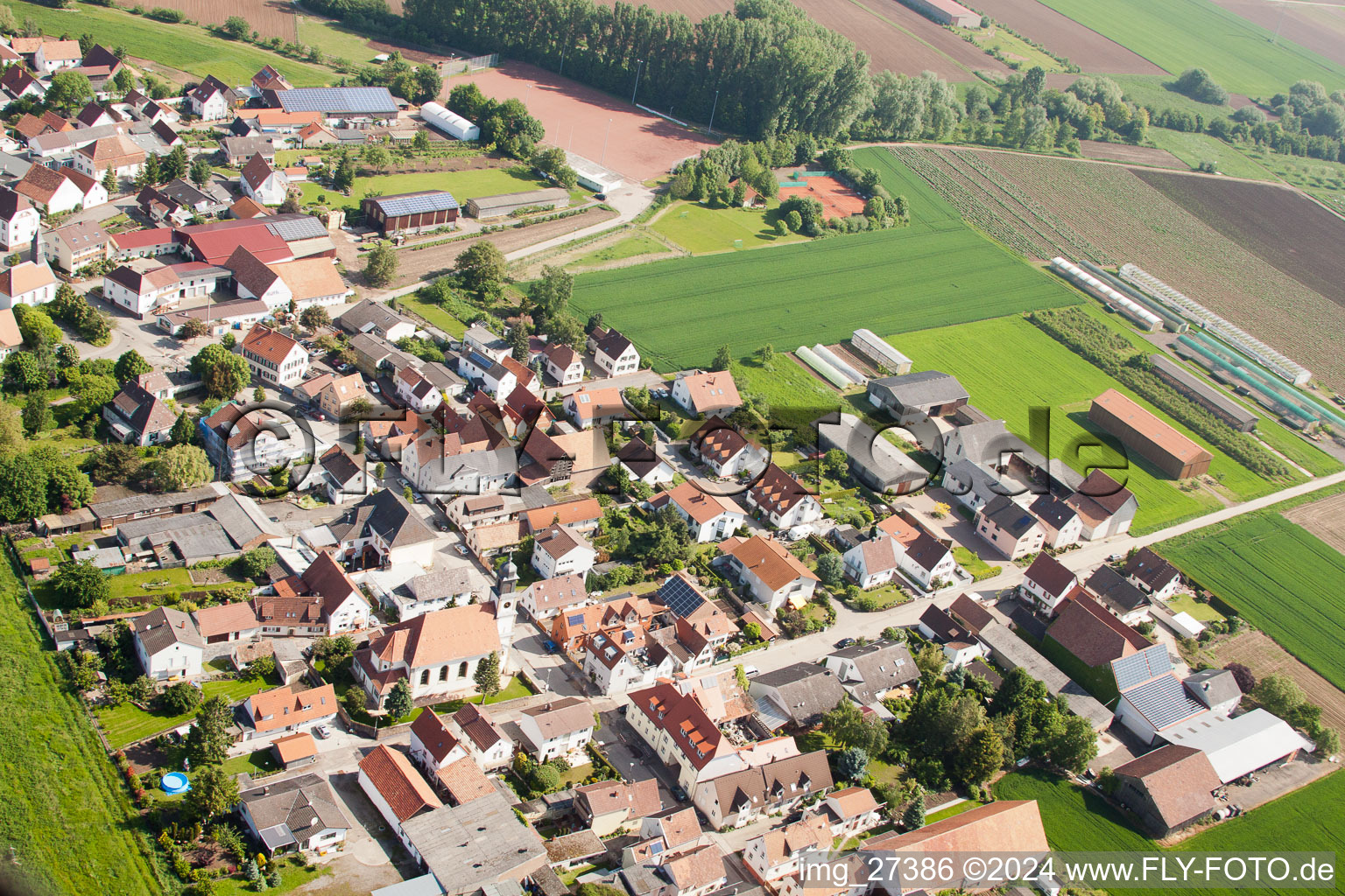 Quartier Mörlheim in Landau in der Pfalz dans le département Rhénanie-Palatinat, Allemagne d'un drone