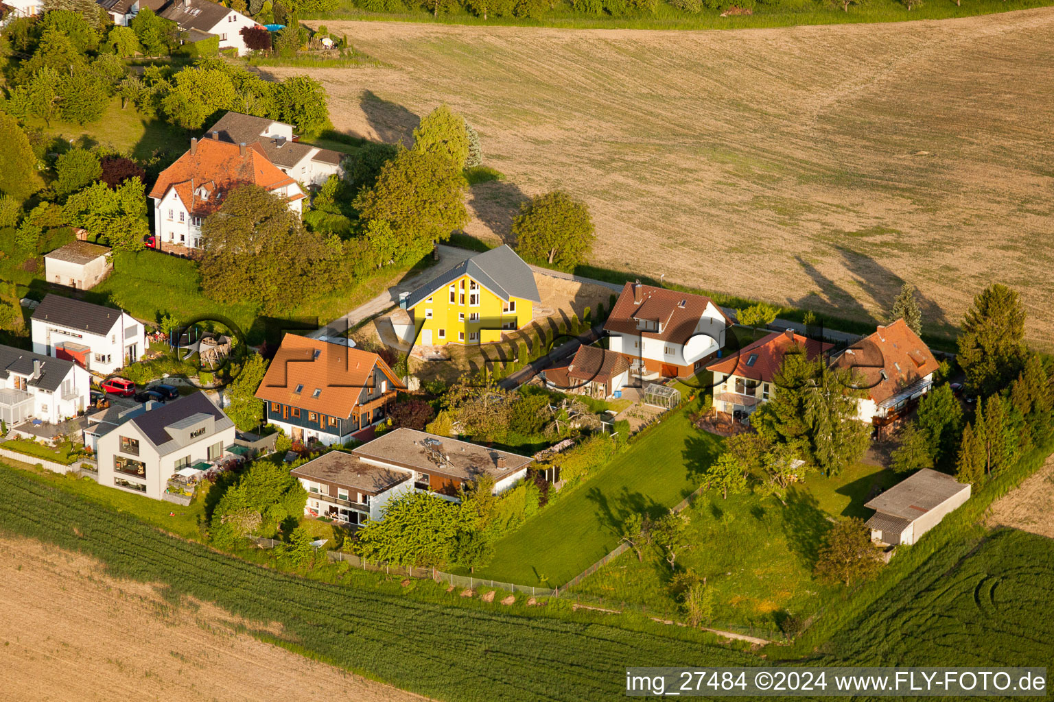 Quartier Durlach in Karlsruhe dans le département Bade-Wurtemberg, Allemagne d'en haut