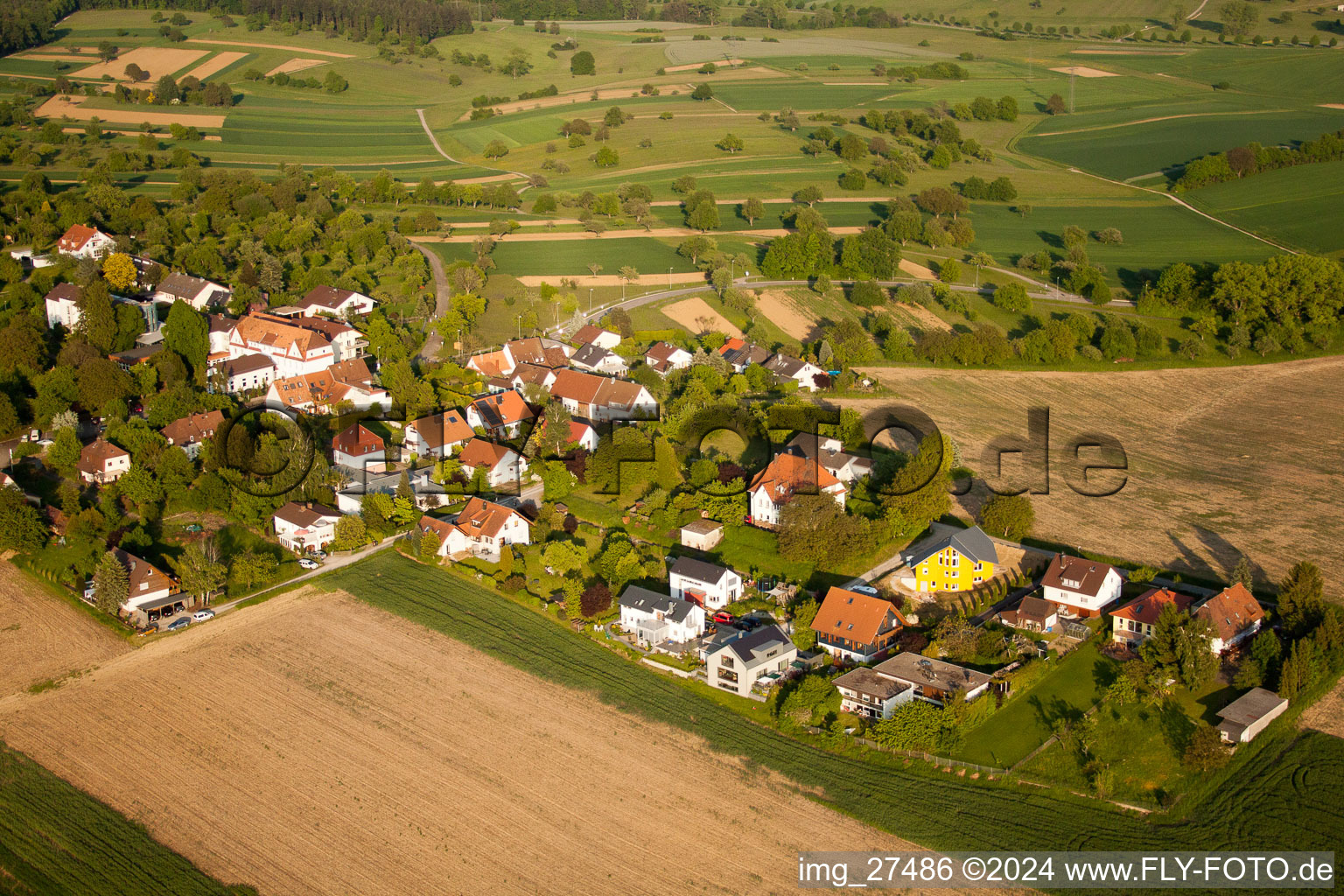 Quartier Durlach in Karlsruhe dans le département Bade-Wurtemberg, Allemagne vue d'en haut