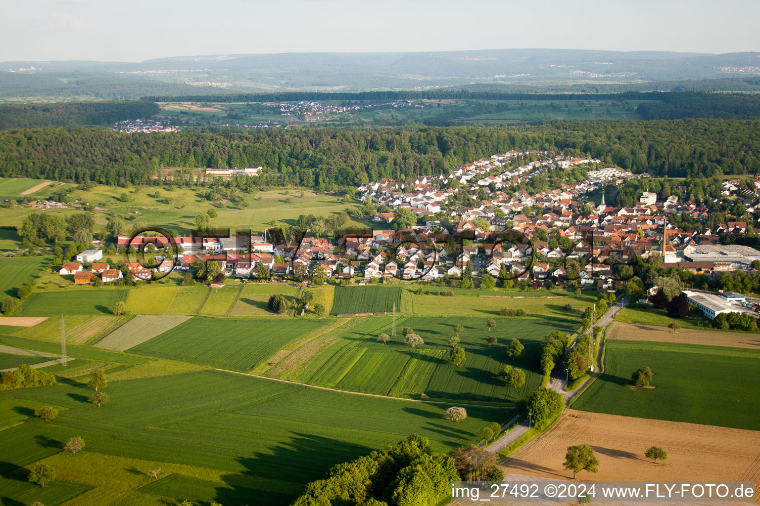 Quartier Stupferich in Karlsruhe dans le département Bade-Wurtemberg, Allemagne d'un drone