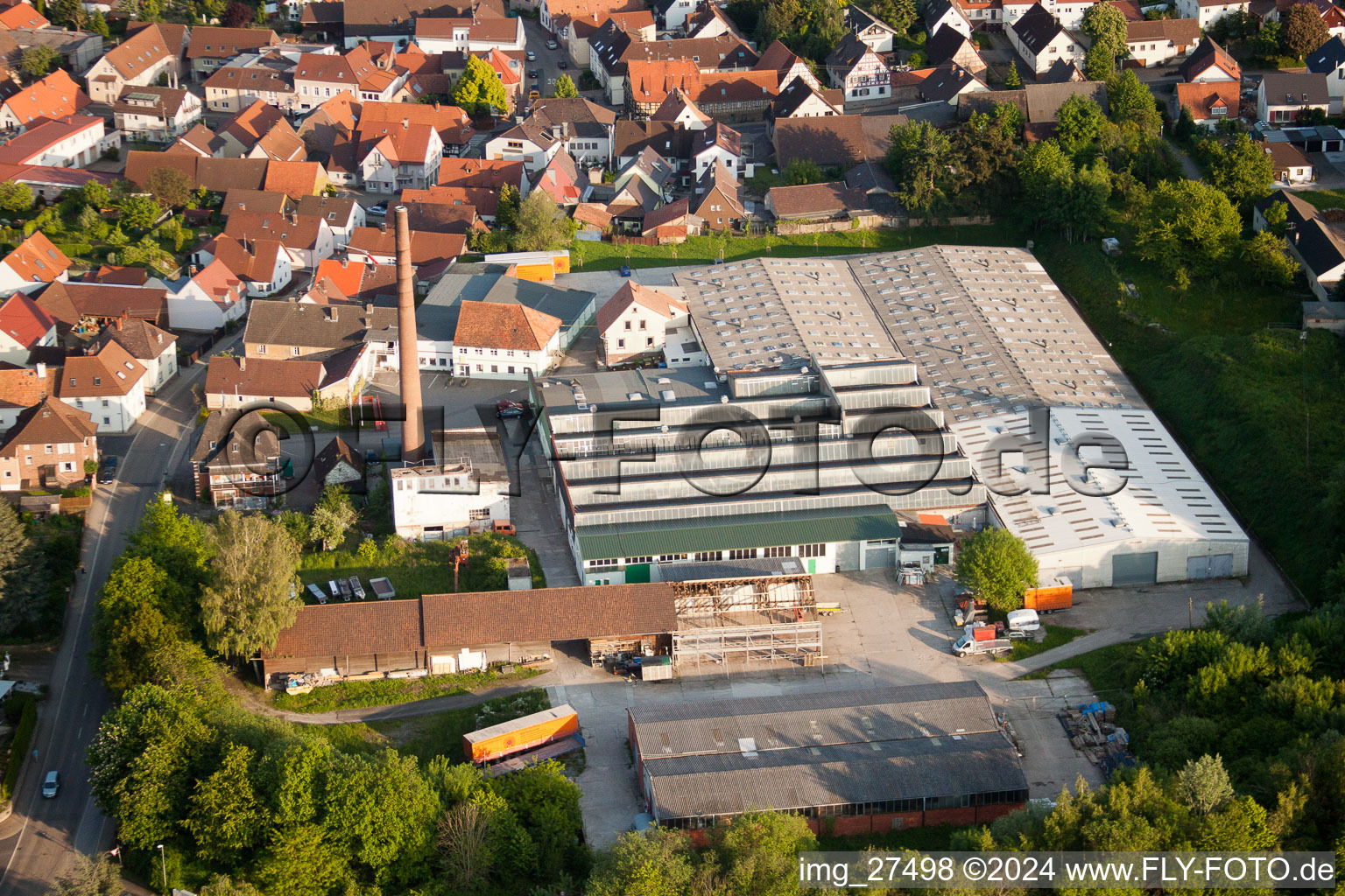 Bouché à le quartier Hohenwettersbach in Karlsruhe dans le département Bade-Wurtemberg, Allemagne hors des airs