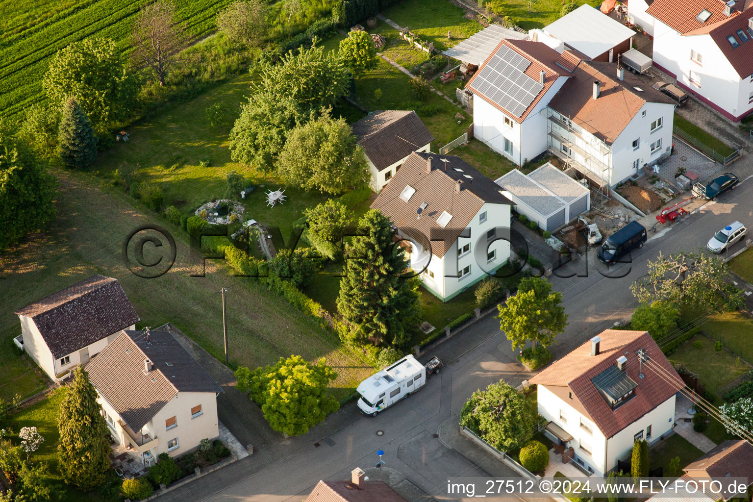 Quartier Stupferich in Karlsruhe dans le département Bade-Wurtemberg, Allemagne d'en haut